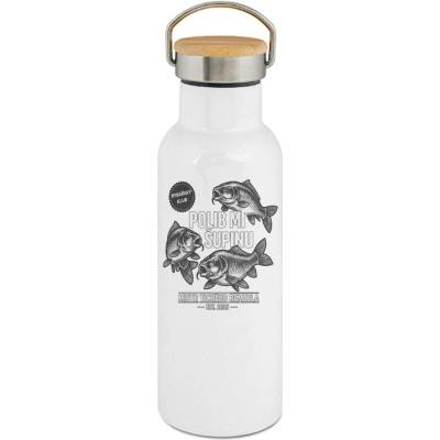 123TRIKO termoska Polib mi šupinu, černý potisk 500 ml dárek