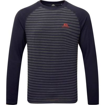 Mountain Equipment Мъжка блуза с дълъг ръкав Mountain Equipment Redline L/S Tee Longsleeve - Cosmos Stripe / Cosmos (216-3829-0213)
