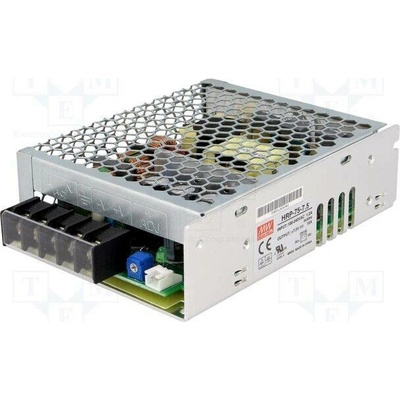 MEAN WELL HRP-75-7.5 Napájecí zdroj: spínaný; k vestavbě,modulový; 75W; 7,5VDC; 10A