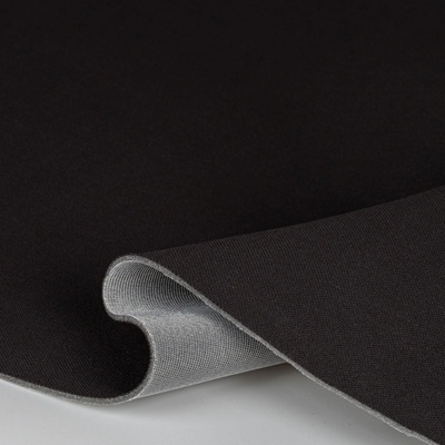 TextilCentrum.cz Potahová látka na STROPNICI do auta AUTOMOTIVE UPHOLSTERY LACOSTA GRAFIT, antracitová, tloušťka 3 mm, s molitanem a síťkou, š.180cm (látka v metráži)