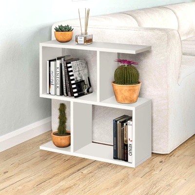 TopMebel Помощна маса Homemania TopMebel от меламин в бял цвят 60x20x60cm