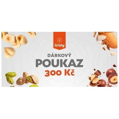 GRIZLY Dárkový elektronický poukaz 300 Kč 1 ks