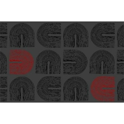 Déco Design Imperial Arches černá/červená 60 x 90 cm