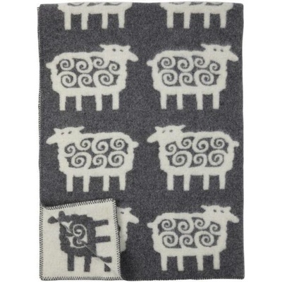 Klippan Vlněná deka Sheep grey 130x180