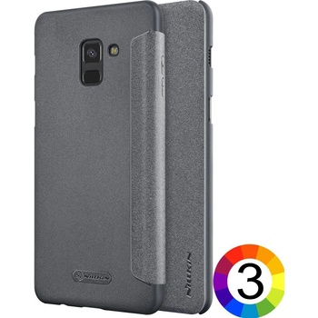 Image 1 of Samsung Galaxy A8 Plus (2018) Nillkin Кожен Калъф и Протектор