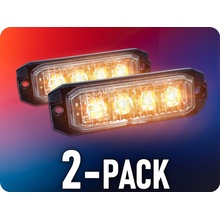 KAMAR LED výstražné světlo 4xLED, 12W, 4 módy, 12/24V/2-PACK! [L1892]