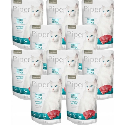 Piper Cat Sterilised s tuniakom 10 x 100 g