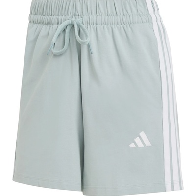 adidas Дамски къси панталони adidas Women's Essentials 3-Stripes Cotton Shorts - Wonder Sage / White - размер XL (112-4473-0115)