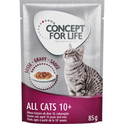 Concept for Life All Cats 10+ v omáčke 48 x 85 g