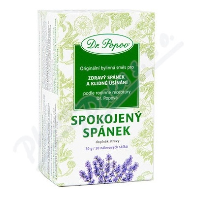Dr.Popov Čaj Spokojený spánek 20 x 1,5 g