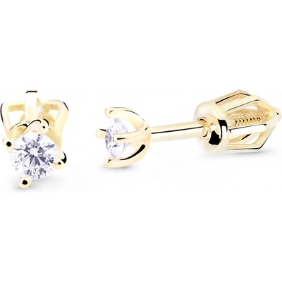 Cutie Diamonds peckové náušnice ze žlutého zlata s brilianty DZ8014-30-00-X-1