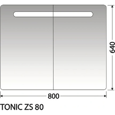 Intedoor Zrcadlová skříňka TONIC ZS 80