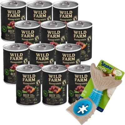 Wild Farm Monoprotein Beef 12 x 400 g