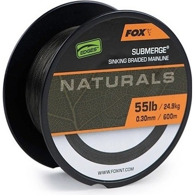 Fox šnúra naturals submerge braid 600m 0,20mm 35lb