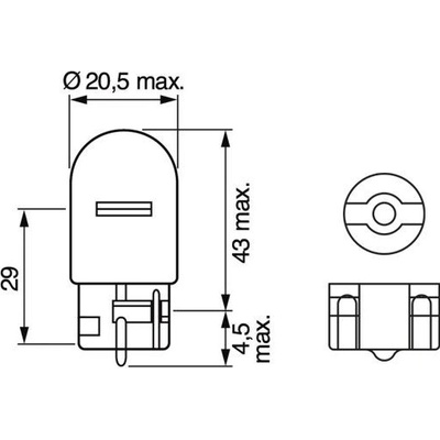 Bosch Pure Light W21W W3x16d 12V 21W 1987302251
