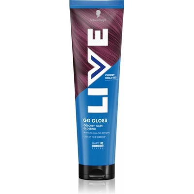 Schwarzkopf LIVE Colour + Care vyživujúca tónovacia maska na vlasy odtieň Cherry Cola Red 150 ml