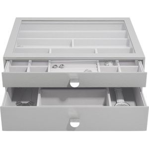 Stackers Ковчеже за бижута Stackers Pebble с 2 чекмеджета supersize каменносиво (76053)