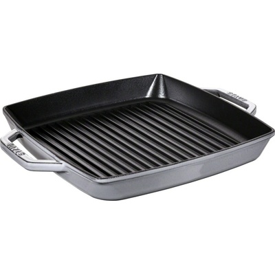 Staub Litinový gril 23 cm, grafitově šedá 1004903