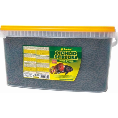 Tropical Cichlid Spirulina Large Sticks 10 l