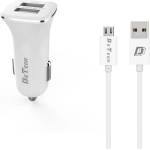 DeTech Зарядно устройство за кола DeTech, DE-C01M, 5V/2.4A, 12/24V, С Micro USB кабел, 2 x USB, Бял - 14124