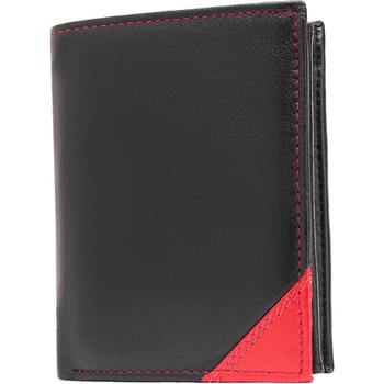 Image 1 of Delis Мъжки портфейл, Caelum PT1372, естествена кожа, черен/червен (PT1372)