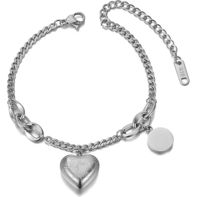 Victoria Filippi Stainless Steel ocelový Sabrina Blind for Love chirurgická ocel srdce NRB20097-2/36 stříbrná