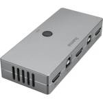Hama KVM превключвател Hama Connect2Switch, 4-портов, USB, HDMI, Вкл. кабели (HAMA-200135) - Allstore