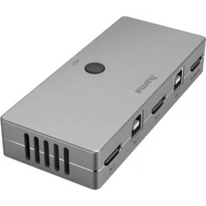 Hama KVM превключвател Hama Connect2Switch, 4-портов, USB, HDMI, Вкл. кабели (HAMA-200135) - Allstore