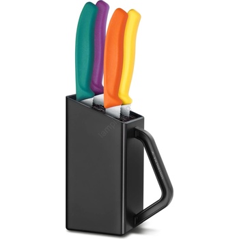 Victorinox - Комплект кухненски ножове в блок SWISS CLASSIC, 5 части, пъстроцветен (GG687)