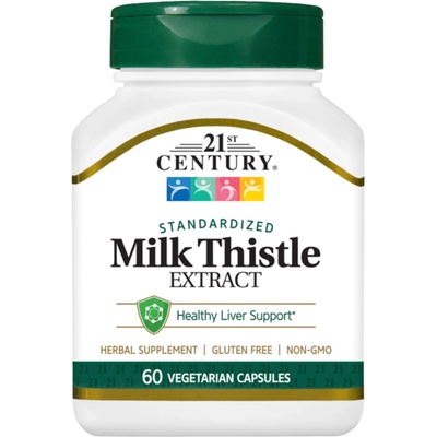 21st Century Milk Thistle Extract, 60 капсули, 21st Century (9178)