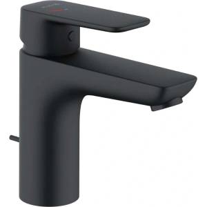 Kludi Pure&Style - Смесител за умивалник, със сифон, EcoPlus, матово черно 402933975 (402933975)