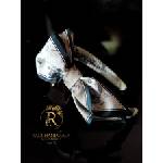 Radi handmade Сатенена диадема със зелена панделка и шарена основа (866)