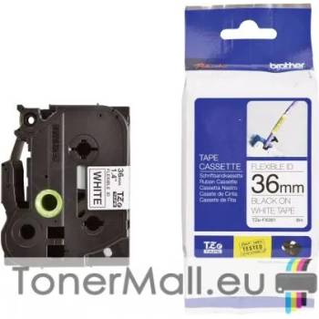 Image 1 of Brother Tape Black on White, Flexible Brother TZE-FX261