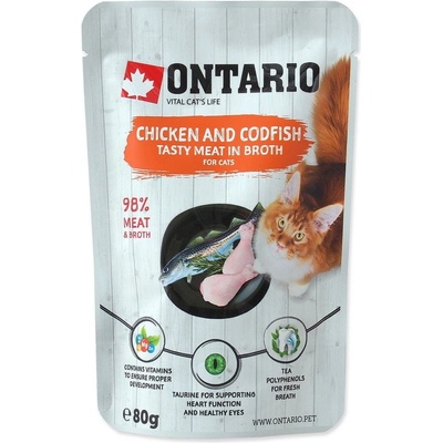 Ontario Chicken and Codfish in Broth 15 x 80 g