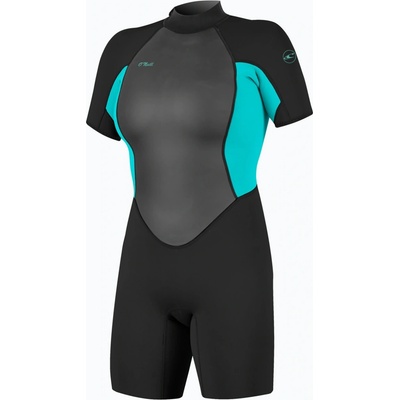 Dámský O'Neill Reactor-2 2mm Back Zip SS Spring IS7 black/light aqua