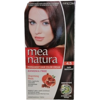 Mea natura боя за коса, Без амоняк, номер 4.5, Тъмен махагон