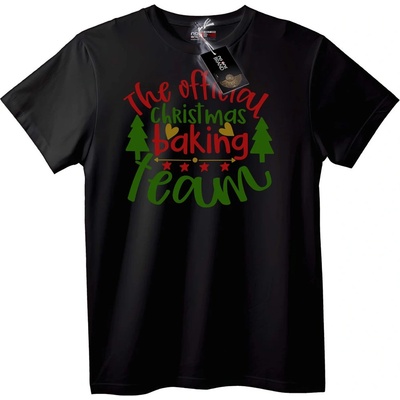 NOONEBRAND Тениска Официален Коледен Готварски Отбор - 4XL, Black