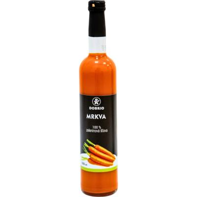 Dobrio Mrkva 100% zeleninová šťava 500 ml