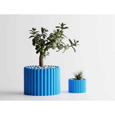 Кашпа Ancona Малка, 110x110xH80mm - Синя