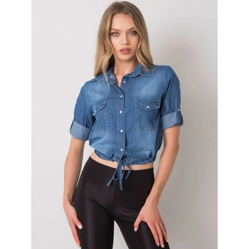 Rue Paris dámská džínová košile ro-ks-5432.07p blue