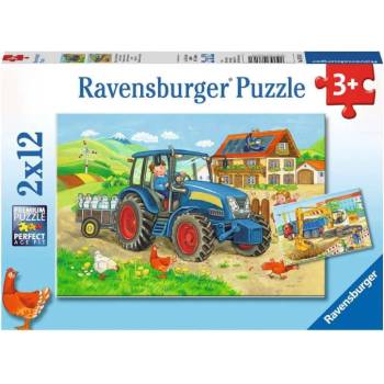Ravensburger Puzzle Ravensburger Hard At Work 2x12pc (07616)