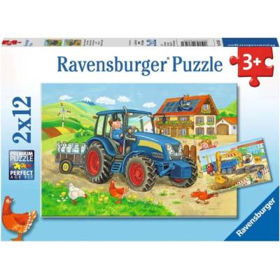 Ravensburger Puzzle Ravensburger Hard At Work 2x12pc (07616)