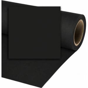 VISICO Хартиен фон Jet Black #44 - 1.35 × 10 m, черен