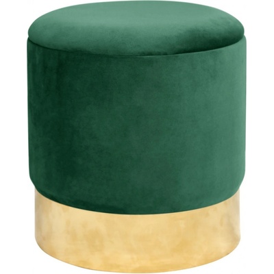 Ak furniture Taburet TANYA samet zelený