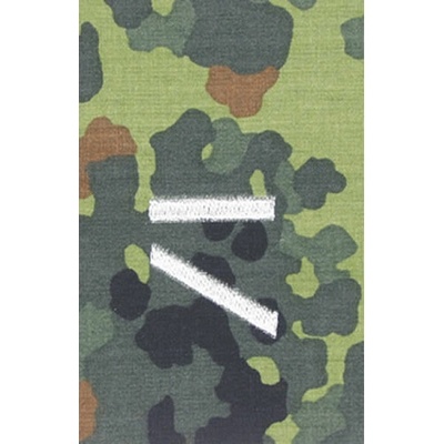 Bundeswehr Výložky BW GEFREITER UA FLECKTARN/strieborné vyšitie