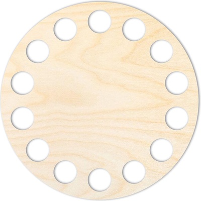 Woody Crafts Přírodní dno na háčkované košíky - Kruh Velikost: 10 cm