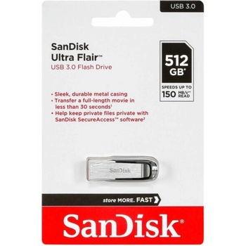 Image 1 of SanDisk Ultra Flair 512GB USB 3.0 SDCZ73-512G-G46/186477
