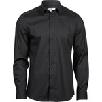 TEE JAYS tj4024 / Мъжка еластична риза с дълъг ръкав - черна m (18402400202)