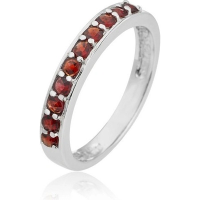Český Granát Jan Kos jewellery Stříbrný prsten s granátem 32108074