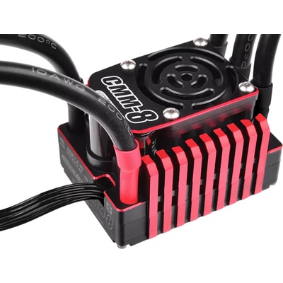 Team corally Контролер безчетков състезателен Team Corally CMM-8 Racing Controller 2-4S 240A BEC 6-7.4V 8A Sensored Sensorless Black Red Color C-53020 (C-53020)